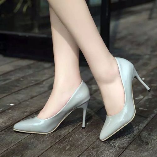 Chaussures de printemps femme en Manteau peinture pointu ouverture profonde- élégant - semelle caoutchouc Ref 998411