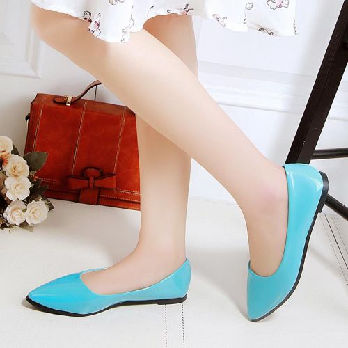 Chaussures de printemps femme en Manteau peinture pointu ouverture profonde- doux - semelle plastique Ref 998460
