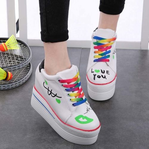 Chaussures de printemps femme en PU ronde - Ref 998478