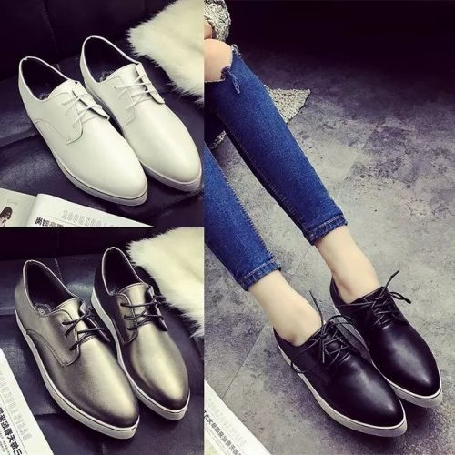 Chaussures de printemps femme en PU pointu ouverture profonde, étanche - doux semelle caoutchouc Ref 998531