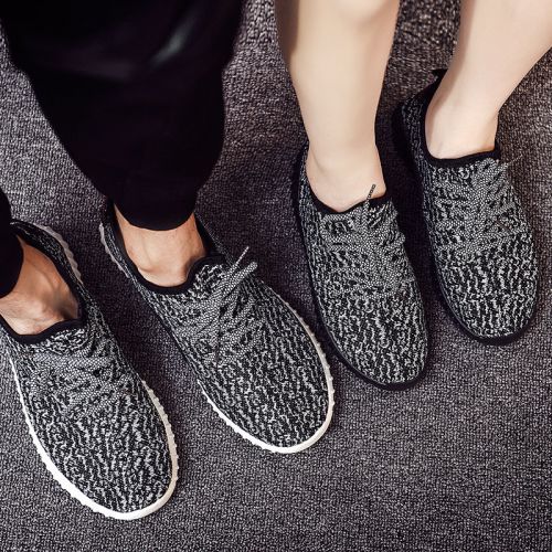 Chaussures de printemps femme en tissu ronde - loisir semelle caoutchouc Ref 998544