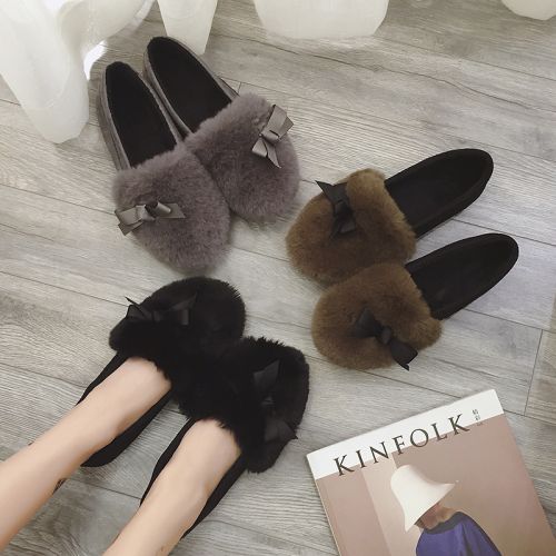 Chaussures de printemps femme en pointu ouverture profonde- doux - semelle caoutchouc Ref 998550