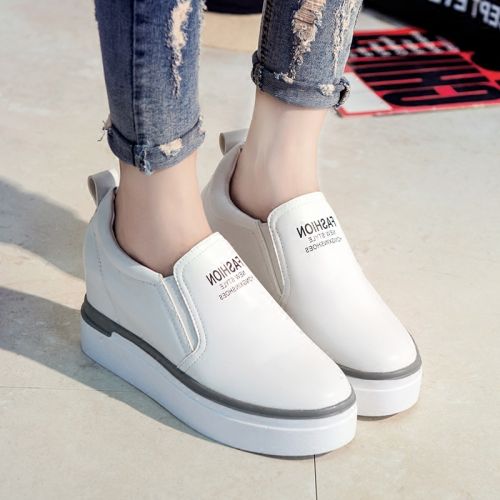 Chaussures de printemps femme en PU ronde - collège semelle TPR Ref 998629