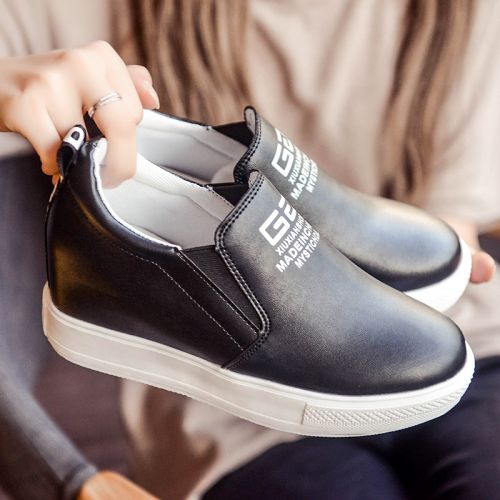 Chaussures de printemps femme en PU ronde Wedges - semelle caoutchouc Ref 998651