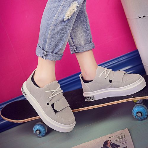 Chaussures de printemps femme en PU ronde Génoise - semelle caoutchouc Ref 998682