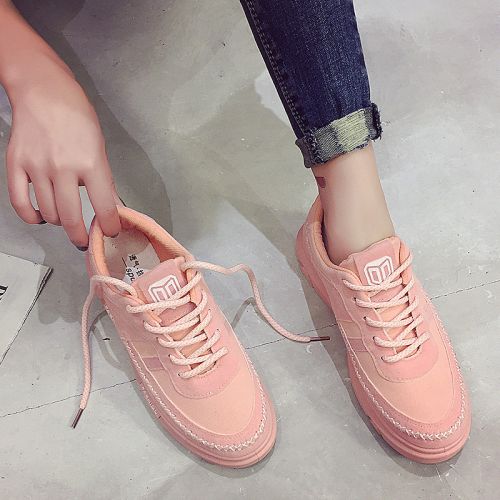 Chaussures de printemps femme en vache, Nubuck, ronde - semelle caoutchouc Ref 998684