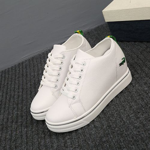 Chaussures de printemps femme en PU ronde ouverture profonde, avec lacets, Génoise, étanche - semelle caoutchouc Ref 