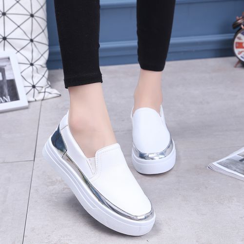 Chaussures de printemps femme en PU ronde - semelle caoutchouc Ref 998709