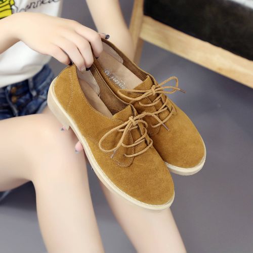 Chaussures de printemps femme en ronde avec lacets, étanche - Retro semelle TPR Ref 998717