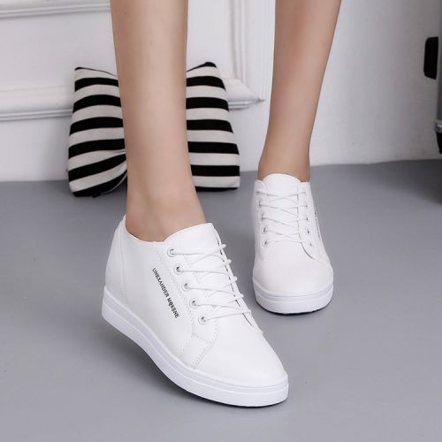 Chaussures de printemps femme en fibre Superfine ronde ouverture profonde, avec lacets, Wedges, Génoise, étanche - seme