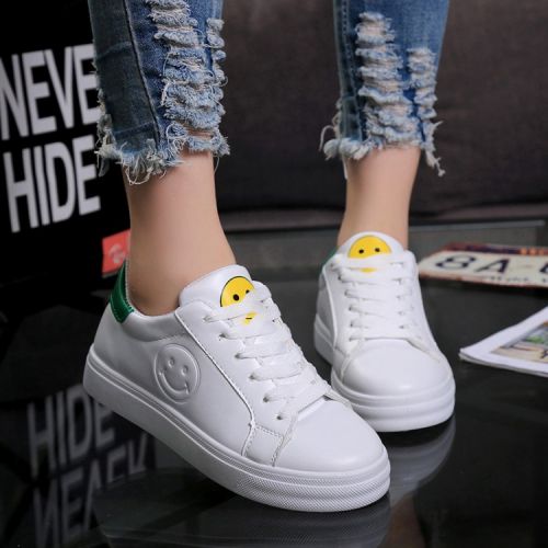 Chaussures de printemps femme en PU ronde avec lacets - semelle caoutchouc Ref 998762