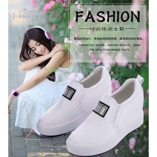 Chaussures de printemps femme en PU ronde Wedges, étanche - doux semelle caoutchouc Ref 998827