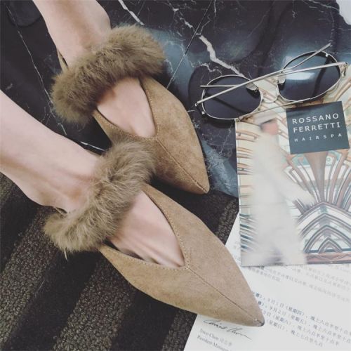 Chaussures de printemps femme en SONLARFU pointu ouverture profonde, moraillon - semelle caoutchouc Ref 998850