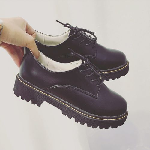 Chaussures de printemps femme en PU ronde Génoise, étanche - semelle caoutchouc Ref 998863
