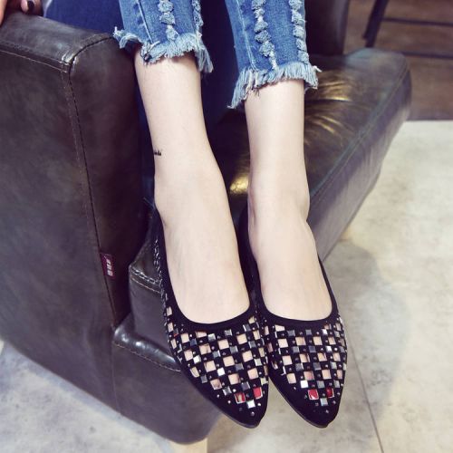 Chaussures de printemps femme en pointu avec perles - doux Ref 998884