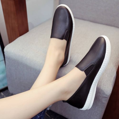 Chaussures de printemps femme en PU ronde ouverture profonde- semelle caoutchouc - Ref 998888