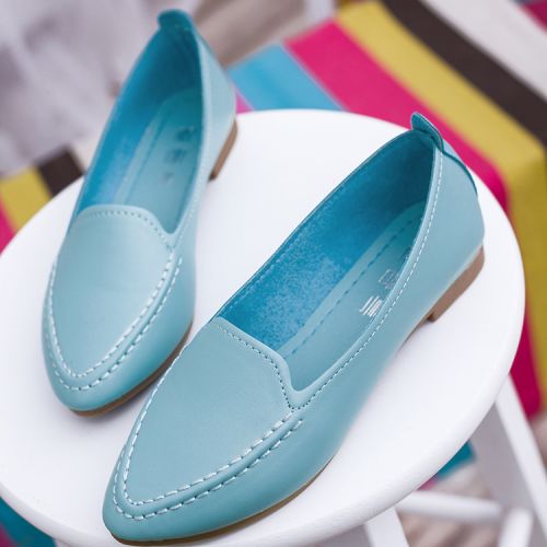 Chaussures de printemps femme en PU pointu ouverture profonde- semelle caoutchouc - Ref 998889