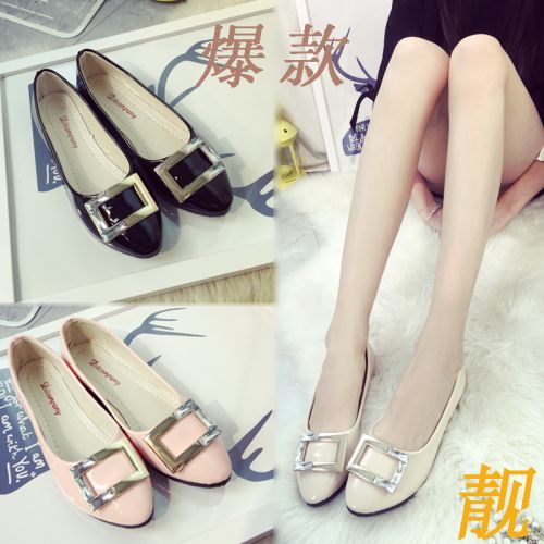 Chaussures de printemps femme en PU ronde - Ref 998890