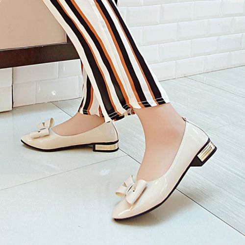 Chaussures de printemps femme en PU pointu arc - doux semelle caoutchouc Ref 998904