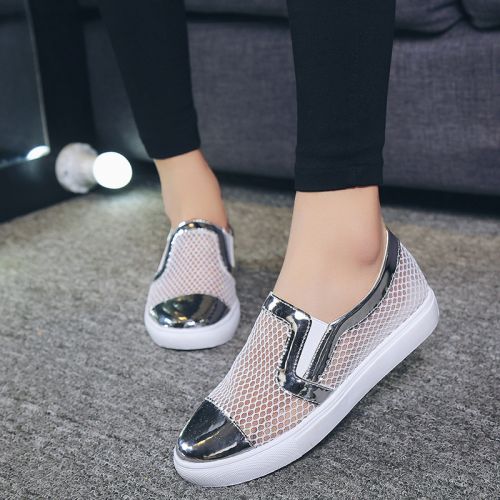 Chaussures de printemps femme en engrener ronde - semelle caoutchouc Ref 998906