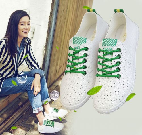 Chaussures de printemps femme en PU ronde ouverture profonde, avec lacets, creux, étanche, Avec une combinaison fine