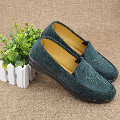Chaussures de printemps femme en velours côtelé ronde Fleurs - loisir semelle plastique Ref 998919