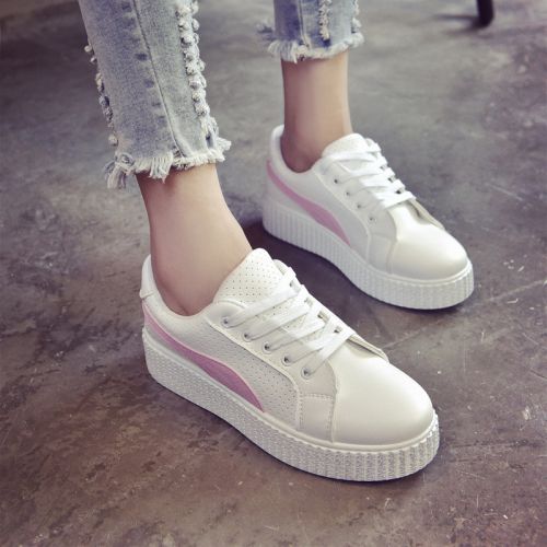 Chaussures de printemps femme en PU ronde Style romain - semelle caoutchouc Ref 998928