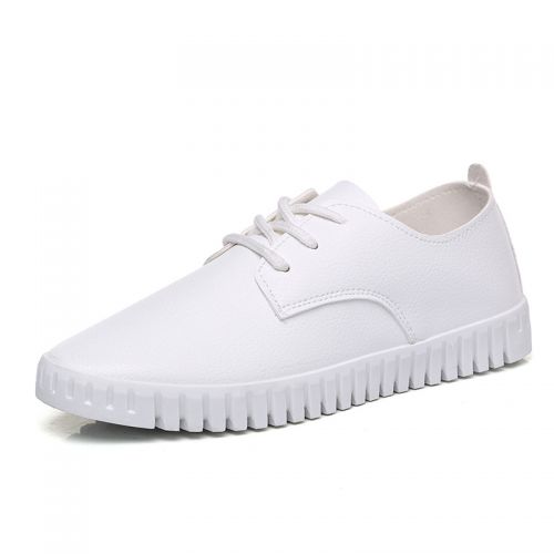 Chaussures de printemps femme en fibre Superfine ronde étanche, avec lacets, ouverture profonde- semelle plastique - R