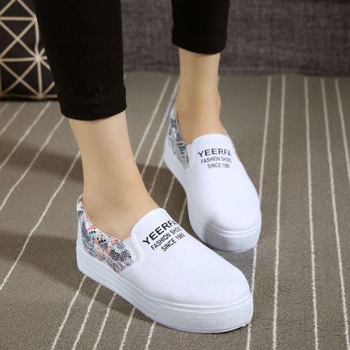 Chaussures de printemps femme en tissu ronde étanche, Modèles mélangées, ouverture profonde, Génoise - Ref 998951