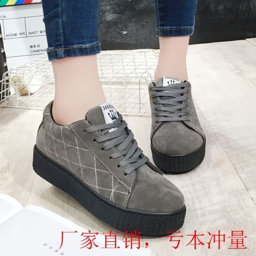 Chaussures de printemps femme en PU ronde - semelle fond composite Ref 998959