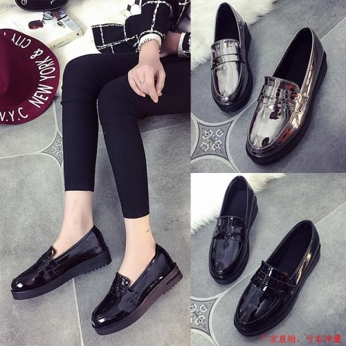 Chaussures de printemps femme en PU ronde étanche, boucle ceinture, ouverture profonde, Génoise - Angleterre semelle ca