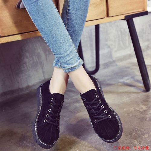 Chaussures de printemps femme en vache, Nubuck, ronde étanche, Génoise - semelle TPR Ref 999033