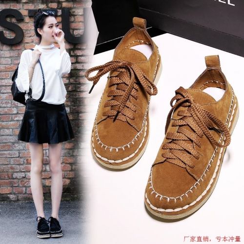 Chaussures de printemps femme en PU ronde - semelle caoutchouc Ref 999034