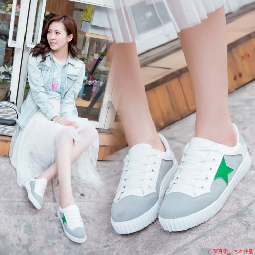 Chaussures de printemps femme en vache, Nubuck, ronde étanche, avec lacets, ouverture profonde- semelle plas