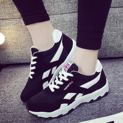 Chaussures de printemps femme en PU ronde étanche, avec lacets, ouverture profonde, Génoise - semelle plastique Ref 9