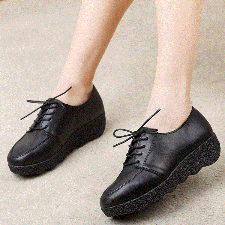 Chaussures de printemps femme en Cuir spatial pointu Génoise - Commuter semelle polyuréthane Ref 999120