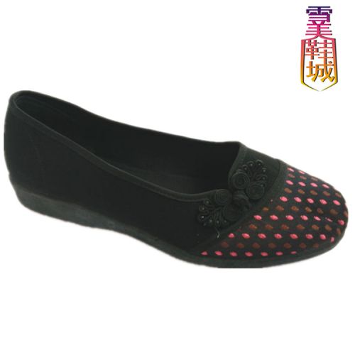 Chaussures de printemps femme en tissu ronde Modèles mélangées - confortable semelle mousse caoutchouc Ref 999124