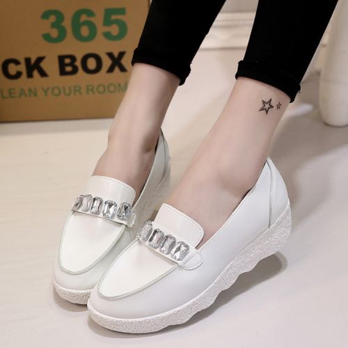 Chaussures de printemps femme en Cuir spatial pointu Génoise - Commuter semelle polyuréthane Ref 999129