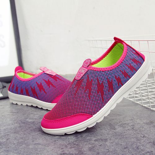 Chaussures de printemps femme en engrener ronde - loisir semelle caoutchouc Ref 999134