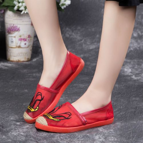 Chaussures de printemps femme en engrener ronde creux, - loisir semelle caoutchouc Ref 999149