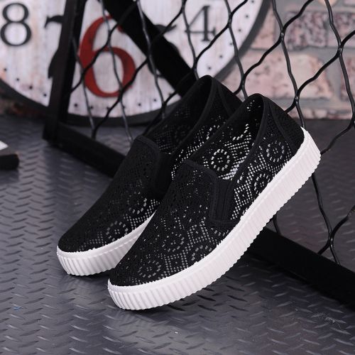 Chaussures de printemps femme en engrener ronde ouverture profonde, étanche, - collège semelle plastique Ref 99