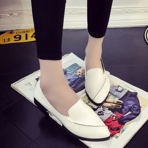 Chaussures de printemps femme en PU pointu ouverture profonde- japonais - semelle caoutchouc Ref 999154
