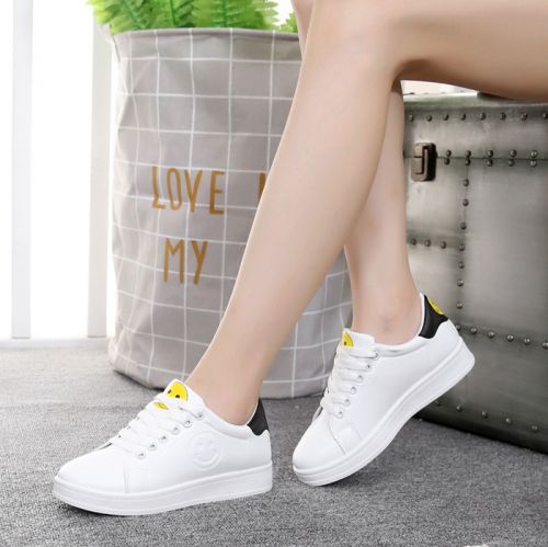 Chaussures de printemps femme en PU ronde avec lacets, Wedges, étanche - loisir semelle caoutchouc Ref 999158