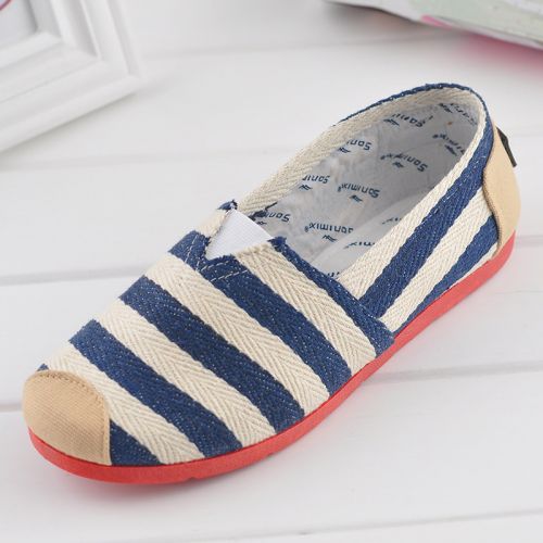 Chaussures de printemps femme en tissu ronde ouverture profonde- doux - semelle polyuréthane Ref 999162