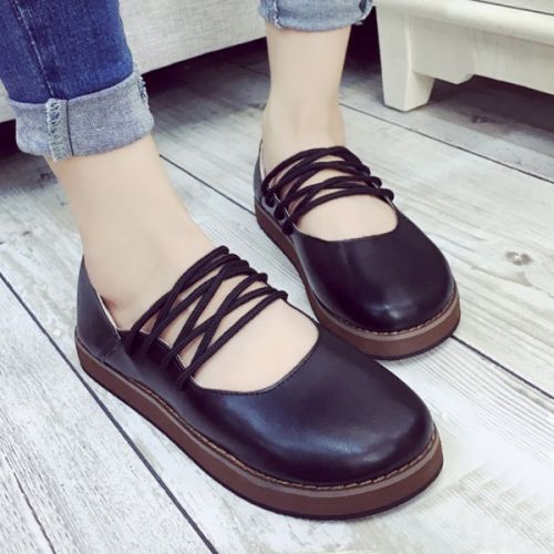 Chaussures de printemps femme en PU ronde - Ref 999171