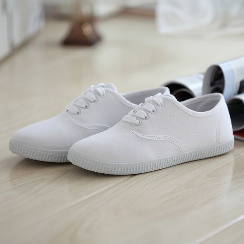 Chaussures de printemps femme en tissu ronde ouverture profonde, avec lacets, arc, Avec une combinaison fines - lois