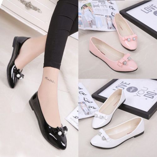 Chaussures de printemps femme en PU pointu ouverture profonde- Ref 999222