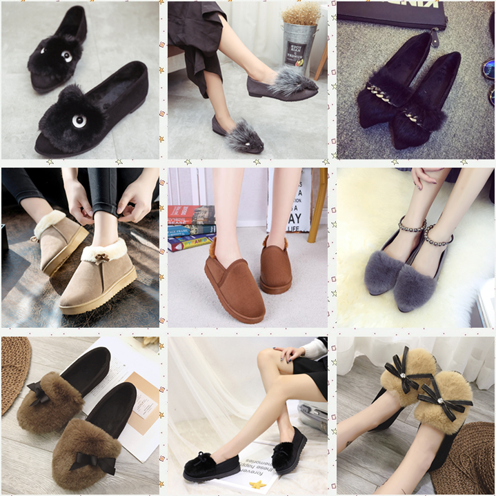 Chaussures de printemps femme en Xi Shi Cashmere ronde arc - semelle fond composite Ref 999244