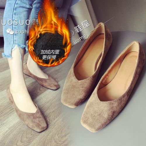 Chaussures de printemps femme en tête carrée ouverture profonde- Europe - semelle caoutchouc Ref 999279