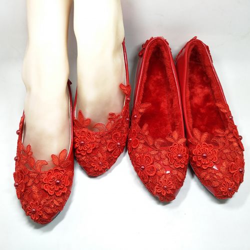 Chaussures de printemps femme en Manteau peinture ronde ouverture profonde, creux, Fleurs, étanche, brodé - princesse R